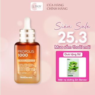  Serum cải thiện nếp nhăn làm trắng da WellDerma Propolis 1000 Energy Ampoule 50ml 