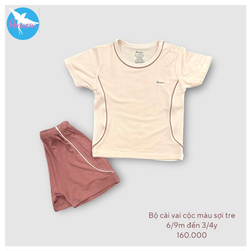 Avaler Bộ cộc sợi tre cài vai màu