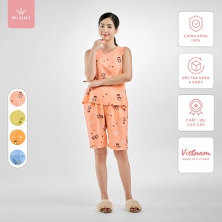 Bộ Mặc Nhà Nữ WINNY Chất Lanh Mềm Mịn Thấm Hút Nhanh Khô 2MNLA23038S