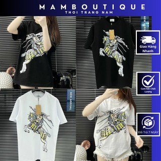 Áo Phông Nam Nữ Hoạ Tiết In Hình Chiến Mã Cực Chất  ,   Áo Thun Nam Chất Liệu Cotton Thoáng Mát Dày Dặn Cao Cấp