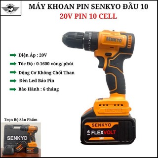 Máy Khoan Pin 20v  Đầu10mm senkyo
