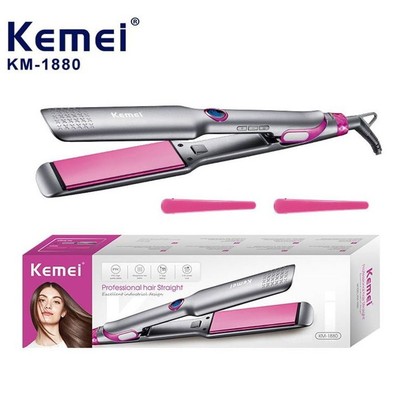 Máy Tạo Kiểu Tóc/ Duỗi Tóc/ Ép Tóc Kemei Km 1880 Chuyên Nghiệp Có Nhiều Mức Chỉnh Nhiệt