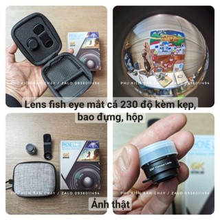 (SẵnVN) Lens mắt cá 230 độ tốt / Combo 2/ 3 lens / enschụp ảnh cho điện thoại : Fish eye , Wide , Marco kèm kẹp clip rẻ