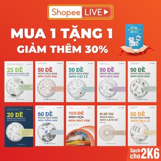 CHỈ CÓ TRÊN LIVE - SÁCH BỘ ĐỀ MUA 1 TẶNG 1