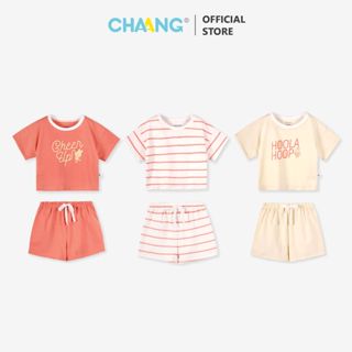 [CHAANG 3M-5Y] Bộ quần áo cộc croptop dáng ngắn cho bé gái Olympia Chaang