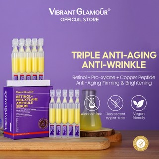 VIBRANT GLAMOUR Retinol 2ml * 15 Copper Tripeptide Ampoule Ba Giây Dùng Một Lần Tinh Chất Làm Trắng Da Chống Lão Hóa