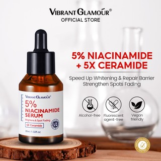 Tinh chất VIBRANT GLAMOUR 5% Niacinamide + 5X Ceramide + 3X Centella Asiatica Tinh chất làm sáng da và dưỡng ẩm 30ml