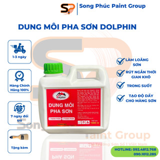 Dung môi pha sơn dolphin [ dùng làm dung môi pha sơn epoxy, sơn dầu, sơn kẽm, 1k, 2k…]