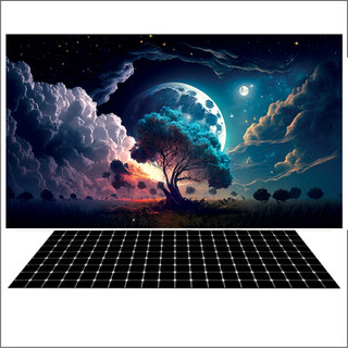 Tranh 3d decal có sẵn keo, tranh dán bể cá thủy sinh, bể cá rồng