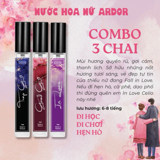  Combo 3 chai nước hoa nữ Ardor  Good Girl Trap Girl In Love  10ml 