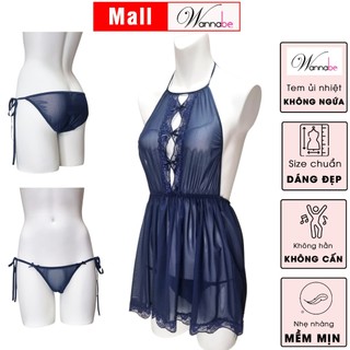 Váy ngủ sexy WANNABE DNC11 đầm ngủ lưới trong suốt giúp bạn gái khéo khoe hình thể xinh đẹp