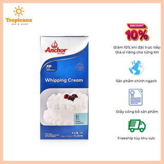 Thùng kem tươi whipping cream anchor - 12 hộp 1l
