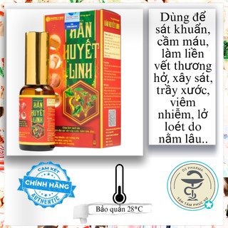 Xịt vết thương Hãn Huyết Linh làm sạch da, kháng khuẩn và sát trùng nhẹ (15ml)
