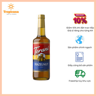 Siro hạt phỉ/dẻ torani - chai 750ml