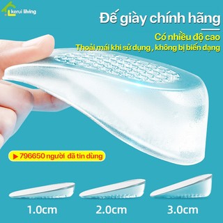 Độn đế giày, miếng lót giày, đế giày tăng chiều cao KWAI nhiều kích thước nâng khác nhau để chọn lựa