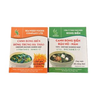 CANH RONG BIỂN ĐẬU HŨ - NẤM & ĐÔNG TRÙNG HẠ THẢO ( Chay Mặn Đều Dùng Được )