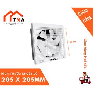 Quạt hút tường thông gió hút mùi TICO 15AV6 1 chiều/ 2 chiều ( lắp lỗ 205x205mm).
