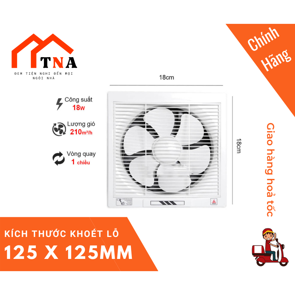 [Mã ELHA22 giảm 5% đơn 300K] Quạt thông gió Tico TC-12AV6