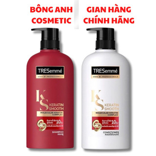 Bộ dầu gội & dầu xả tresemme keratin smooth 400ml giúp tóc suôn mượt