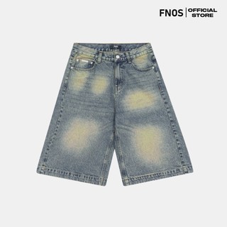 Quần Jeans Lửng Nam Nữ FNOS Streetwear 'VIDA ESTATICA' BAGGY JORTS LIGHT WASH BSJ2 - Local Brand Chính Hãng