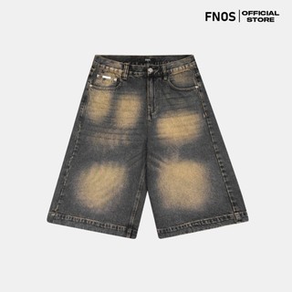 Quần Jeans Lửng Nam Nữ FNOS Streetwear 'VIDA ESTATICA' BAGGY JORTS SAND BLUE BSJ1 - Local Brand Chính Hãng