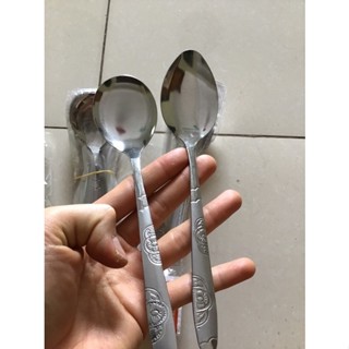 (combo 5 thìa)Thìa ăn cơm, thìa súp đầu tròn và đầu nhọn