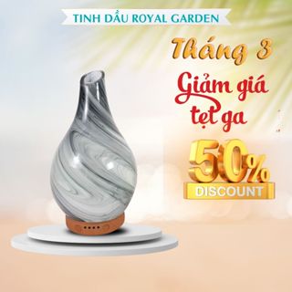 Máy Khuếch Tán Tinh Dầu Thủy Tinh Vân Đá 3D, Đẹp, Sang trọng