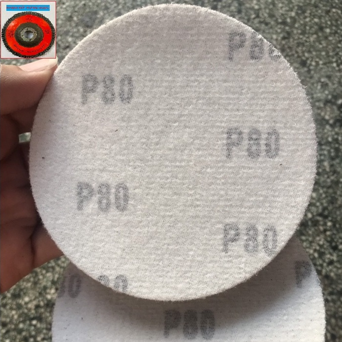 Nhám tròn 4 inch lông (100mm) - 10 tờ