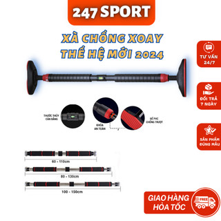 Xà đơn treo tường ,gắn cửa có chốt chống xoay 2024 đủ kích cỡ từ 60-150cm thép chịu lực điều chỉnh đa năng