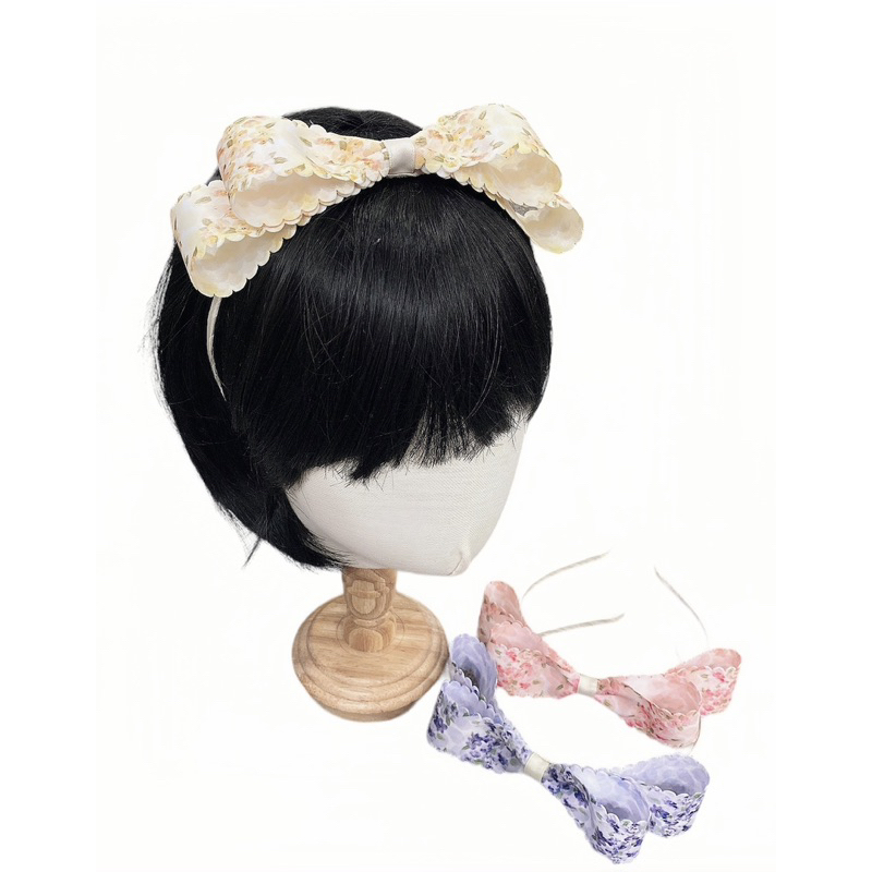 Cài tóc hoạ tiết phong cách lolita