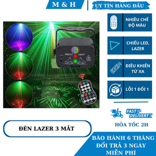 Đèn chiếu sân khấu xoay bóng led cảm biến âm thanh mini chất lượng cao