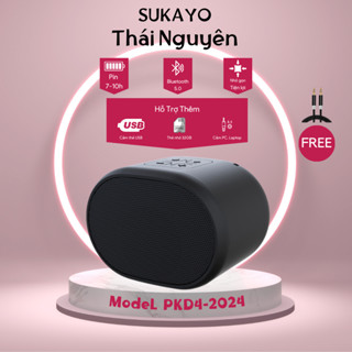 Loa bluetooth mini SUKAYO nhỏ gọn, pin 8-10h âm thanh chất lượng kết nối USB, Thẻ nhớ, Jack 3.5mm