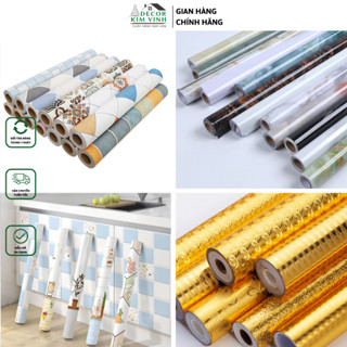 BST01 Tổng Hợp 1 MET Decal Giấy Dán Bếp Tráng Nhôm Decor Kim Vinh Keo Sẵn Khổ Rộng 60cm