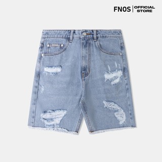 Quần Short Jeans Nam FNOS Streetwear DISTRESSED DENIM SHORTS Màu Xanh SJ27 - Local Brand Chính Hãng