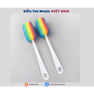 Cây rửa ly màu, dụng cụ rửa bình sữa, cây rửa đa năng