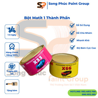 Bột bả matit trám trét trực tiếp trên kim loại, gỗ, nhựa đa dụng matit 1 thành phần 1kg
