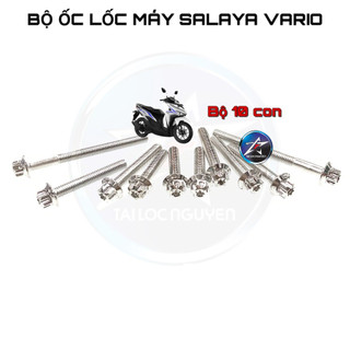 BỘ ỐC LỐC MÁY INOX SALAYA DÀNH CHO XE MÁY CÁC DÒNG
