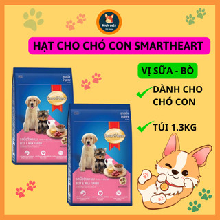 Thức ăn hạt cho chó con Smartheart Túi 1,3kg