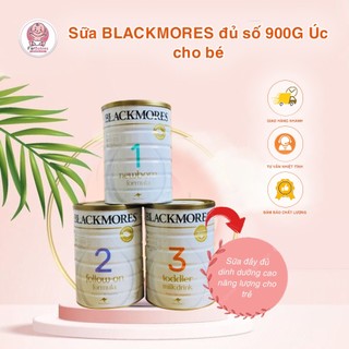 (MẪU MỚI) Sữa Blackmores đủ sô số 1,2,3 900gr date 2023