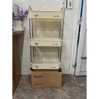 Kệ để đồ 3 tầng có bánh xe