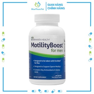 Viên Uống Tăng Tốc Độ Di Chuyển Của Tinh Trùng Fairhaven Health Motilityboost For Men 60 Viên