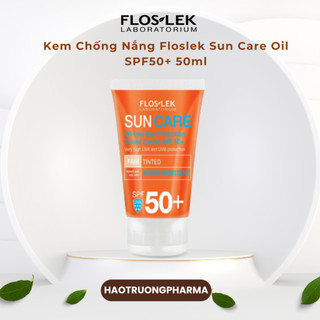 Kem Chống Nắng Floslek Sun Care Oil - Free Sun Protection Tin.ted Cream SPF50+ 50ml