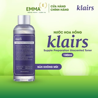 Toner Klairs - Nước hoa hồng Klairs không mùi/Có Mùi - Supple Preparation Unscented 180ml