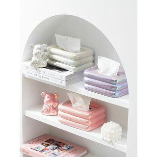 Hộp Giấy Ăn Bằng Gốm Sứ Phong Cách Bắc Âu Decor Trang Trí Nhà Cửa