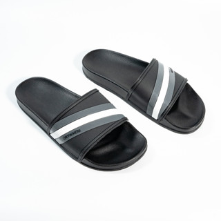 Dép Quai Ngang Nam Nữ Unisex DATINNOS Đế PU Êm Nhẹ,Quai PVC 3 Màu Đen Xám Trắng DT17