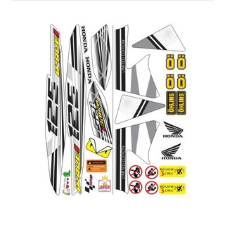 Tem wave 100-50cc đen trắng số 125i,in tặng kèm nhiều hình dán