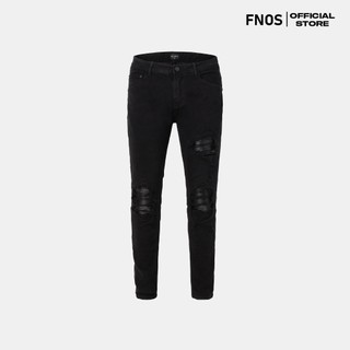 Fnos | quần skinny jeans biker black - nz43