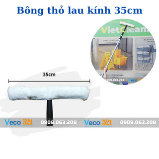 Bông thỏ lau kính dài 35cm, sợi bông lau mềm mịn, thấm hút nước cực nhanh