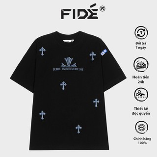 Áo thun FIDE cotton unisex form rộng cổ tròn - AT50