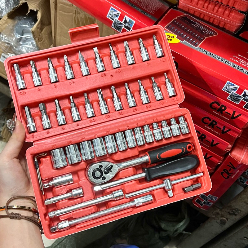 【FREESHIP】Bộ dụng cụ mở bu lông ốc vít, 40/46 chi tiếc,bộ dụng cụ sửa chữa ô tô xe máy, bộ dụng cụ đ